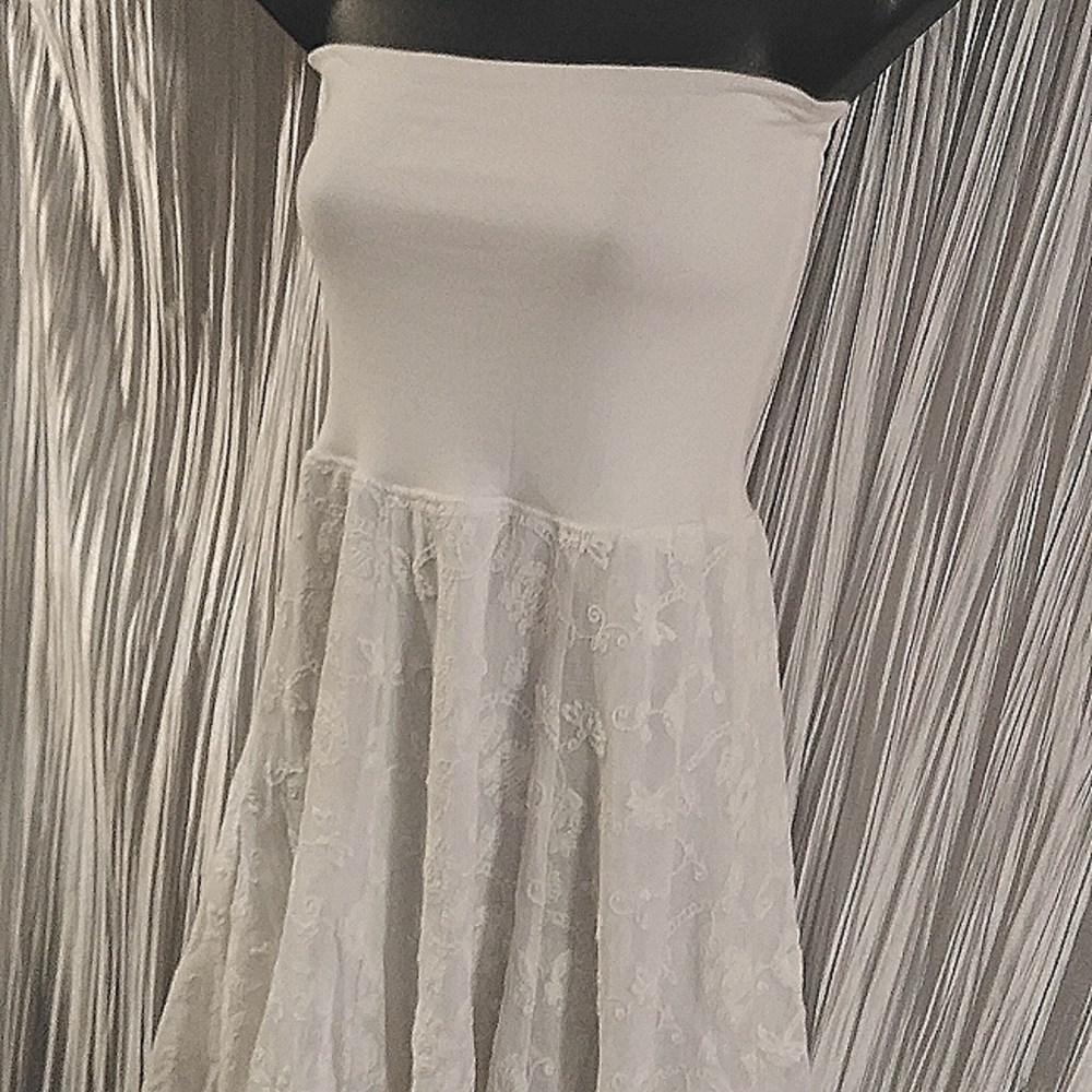 Cabi Off white sleeveless lace dress XS